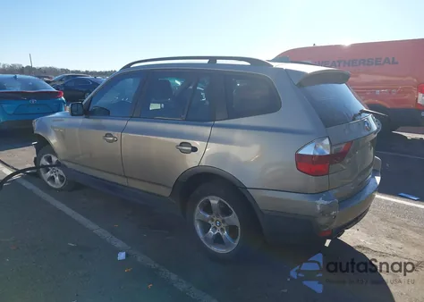 2007 BMW X3 3.0Si from USA, damaged, VIN WBXPC93407WF02349